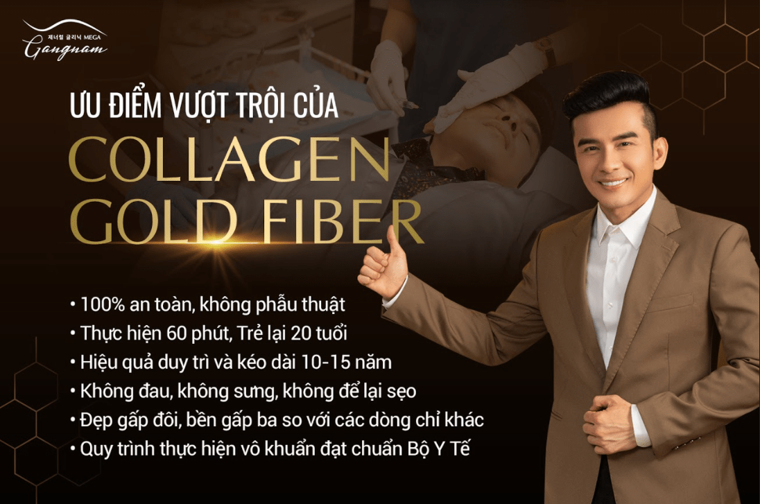 Ưu điểm vượt trội của phương pháp căng chỉ Collagen Gold Fiber