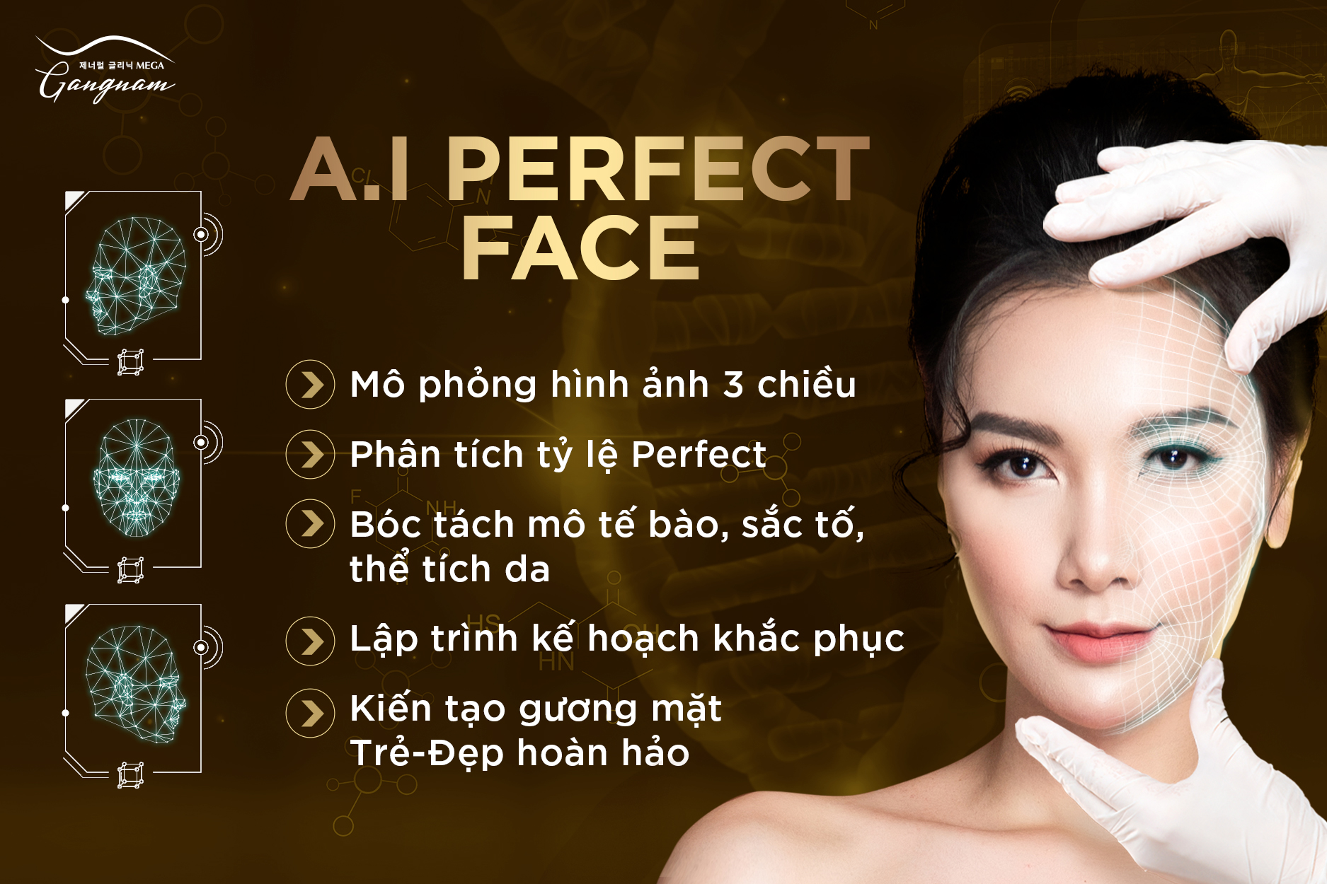 A.I Perfect Face - công nghệ độc quyền chỉ có tại Mega Gangnam
