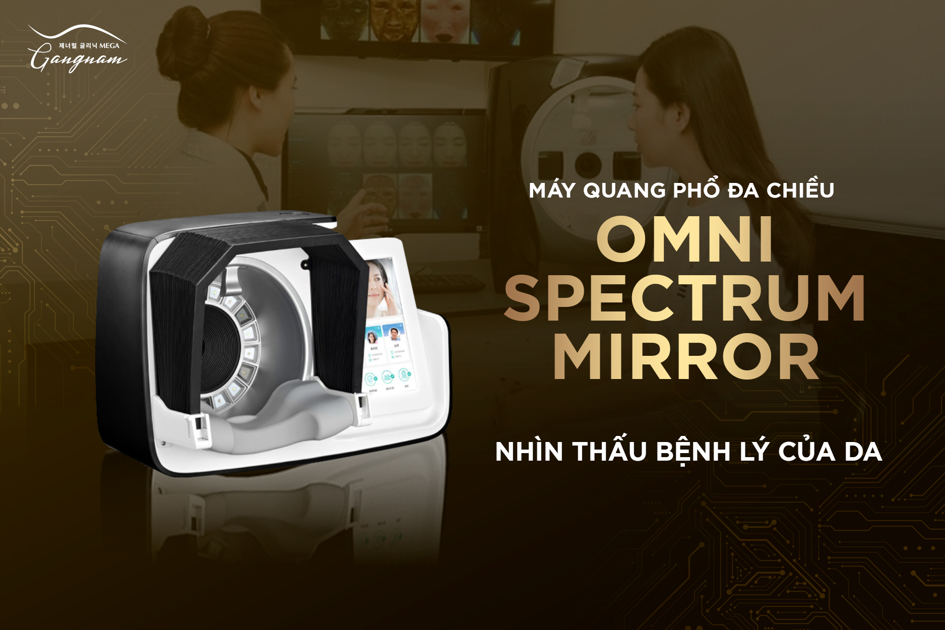 Máy quang phổ đa chiều Omni Spectrum Mirror đánh giá mức độ lão hóa da