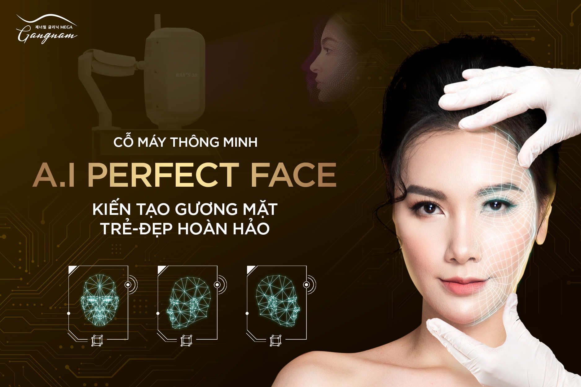 A.I Perfect Face là công nghệ mô phỏng kiến tạo gương mặt độc bản