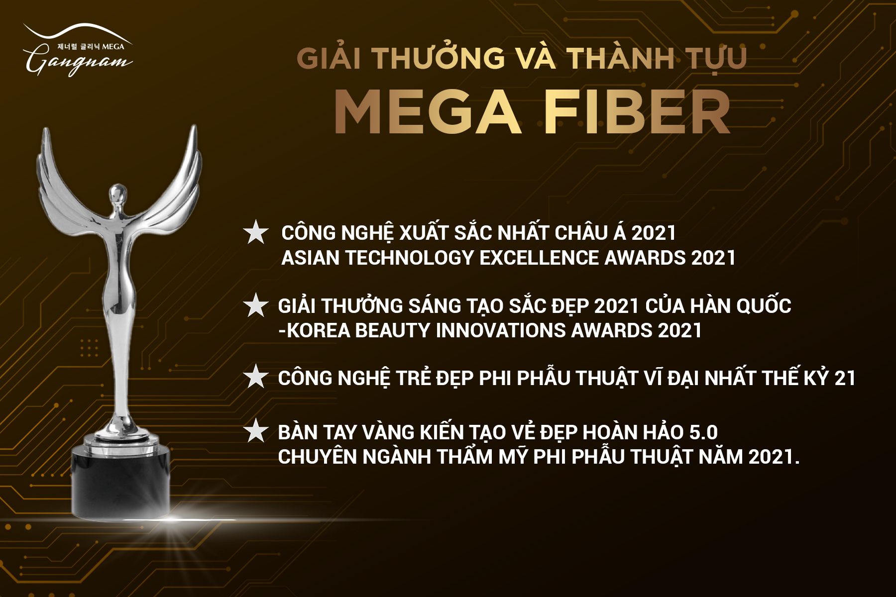 Mega Fiber vinh dự nhận được các giải thưởng danh giá