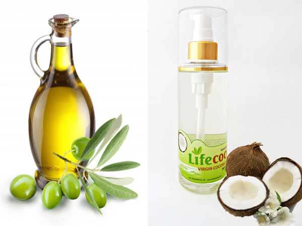 Dầu oliu kết hợp với dầu dừa có nhiều axit béo đẩy lùi lão hóa da