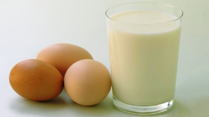 Hỗn hợp trứng gà và sữa tươi giảm thâm nám hiệu quả