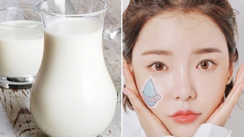 Cách ủ trắng da mặt giá rẻ với sữa tươi