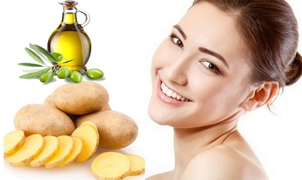 Mặt nạ khoai tây có kết hợp với dầu oliu dưỡng da