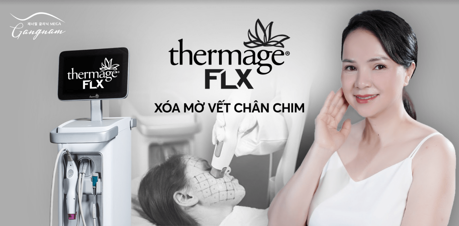 Thermage FLX - công nghệ xoá mờ vết chân chim tại Mega Gangnam