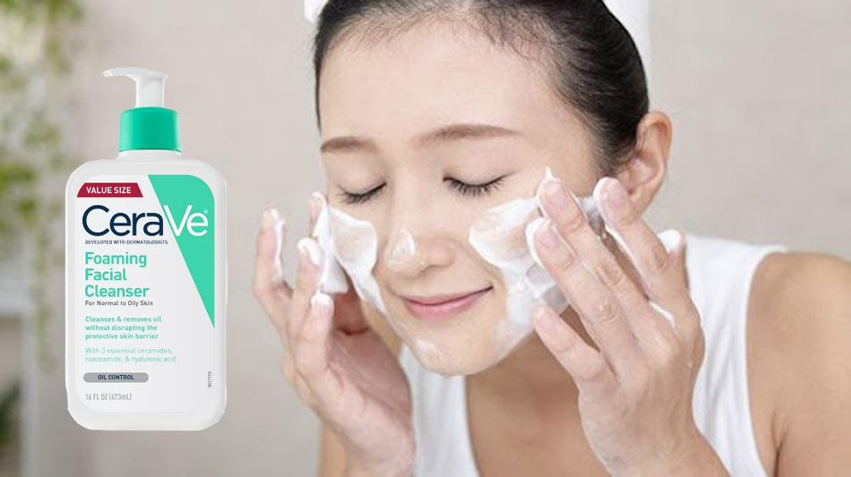 Sữa rửa mặt Cerave Foaming Facial Cleanser da dầu