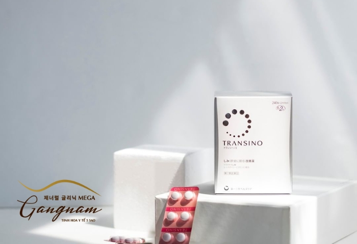 Bảng thành phần nhiều dưỡng chất là điểm cộng của viên uống Transino