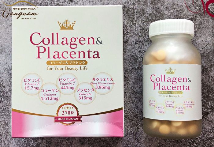 Viên uống Collagen Placenta chính hãng của Nhật Bản