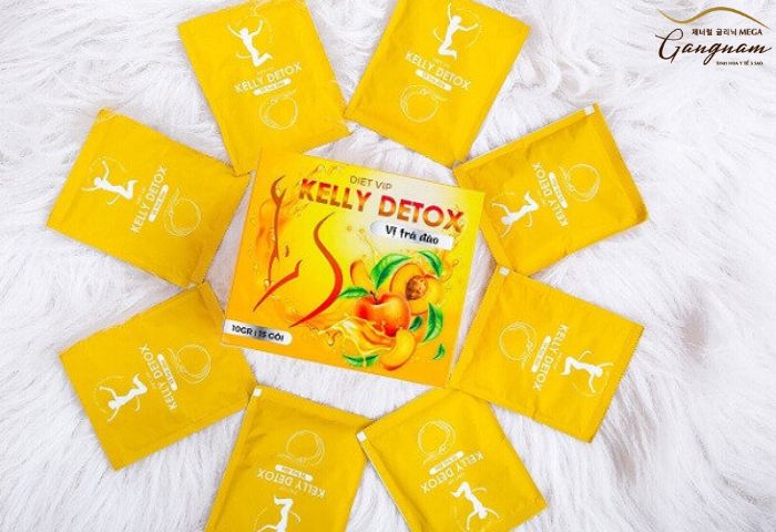 Công dụng của trà đào giảm cân Kelly Detox