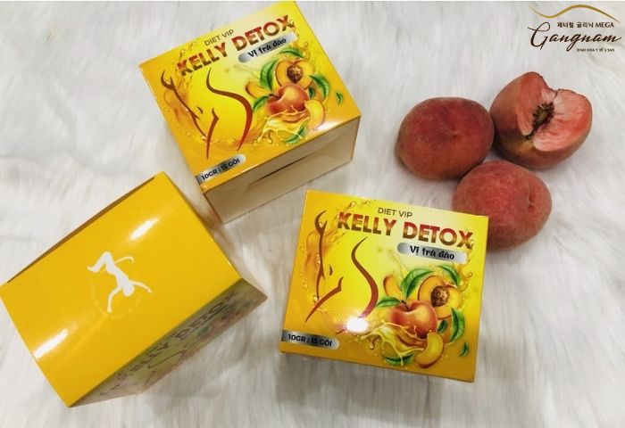 Trà đào Kelly Detox giảm cân