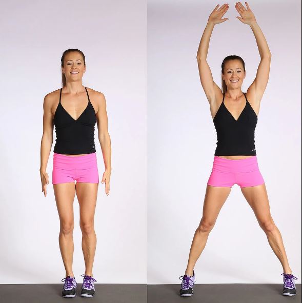 Bài tập Jumping Jacks thực hiện đơn giản   