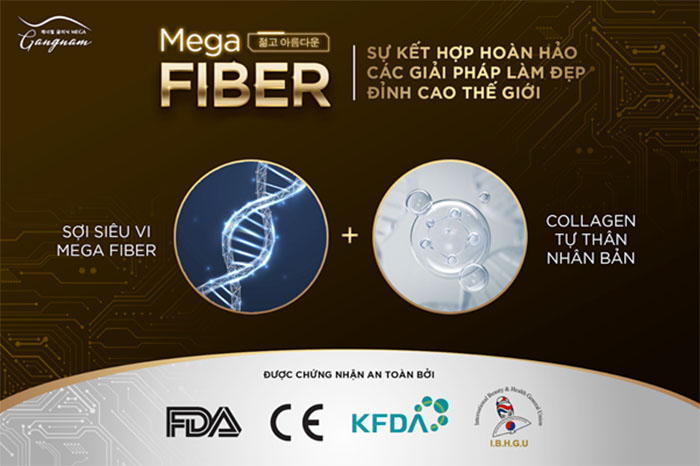 Mega Fiber - công nghệ dẫn đầu thị trường về trẻ hóa với sự kết hợp giữ collagen tự thân nhân bản và sợi siêu vi Mega Fiber