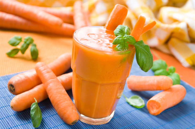 nước ép cà rốt giúp da khoẻ mạnh