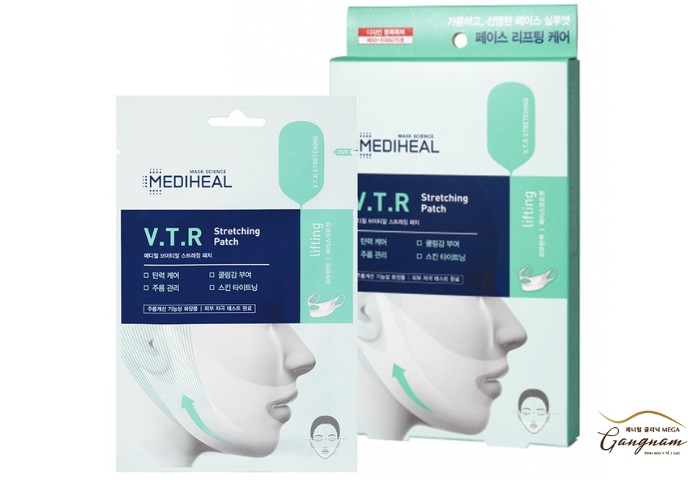 Mặt nạ nâng cơ giảm mỡ thừa tạo hình V- line Mediheal V.T.R Stretching patch