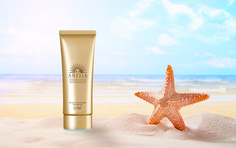 Kem chống nắng Anessa cho da dầu Perfect UV Sunscreen Skincare dạng gel lỏng dễ thẩm thấu
