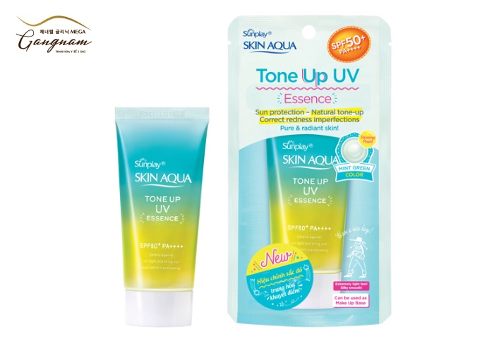 Kem Chống Nắng Sunplay Skin Aqua Tone Up UV Essence Mint Green Hiệu Chỉnh
