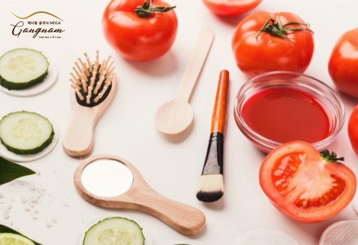Phương pháp đắp mặt nạ lotion cà chua