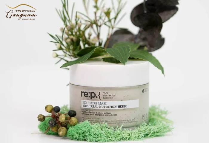 Mặt Nạ Đất Sét Re:p Bio Fresh Mask With Real Nutrition Herbs - Hoa huong thảo