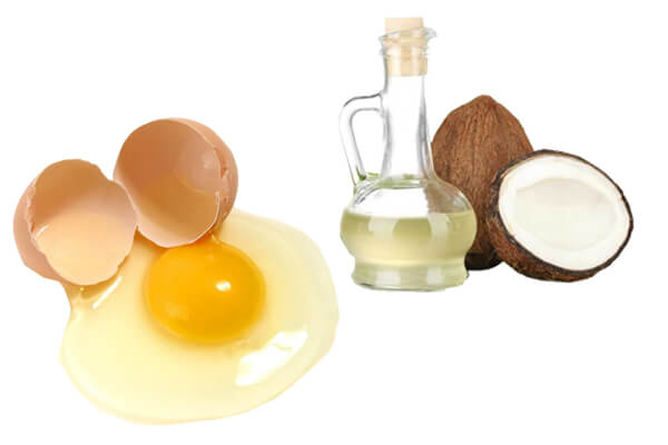 Dầu dừa và mặt nạ trứng gà được kết hợp dưỡng da khô rất tốt