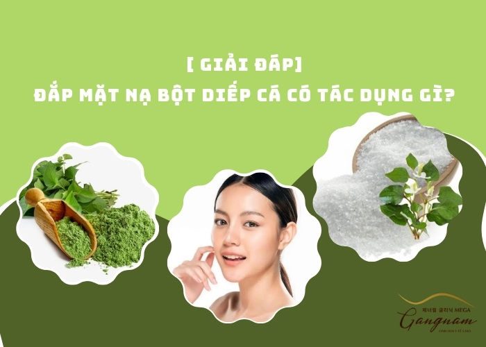 Đắp mặt nạ bột diếp cá có tác dụng gì?