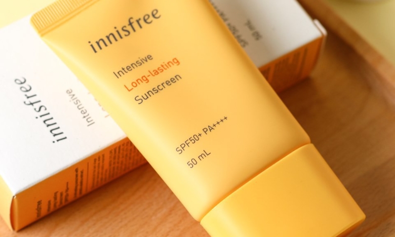  Kem chống nắng Innisfree Perfect UV Protection Cream Long Lasting phù hợp cho da dầu mụn nhạy cảm