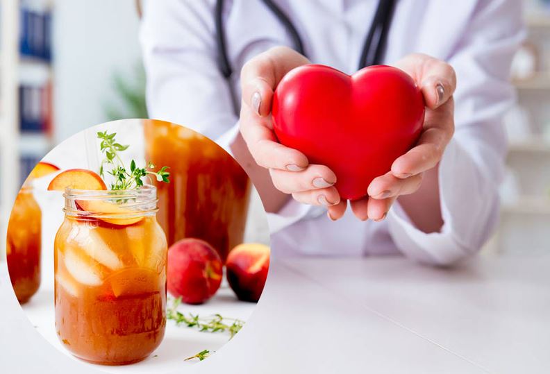 Uống trà đào có hỗ trợ một phần sức khoẻ tim mạch