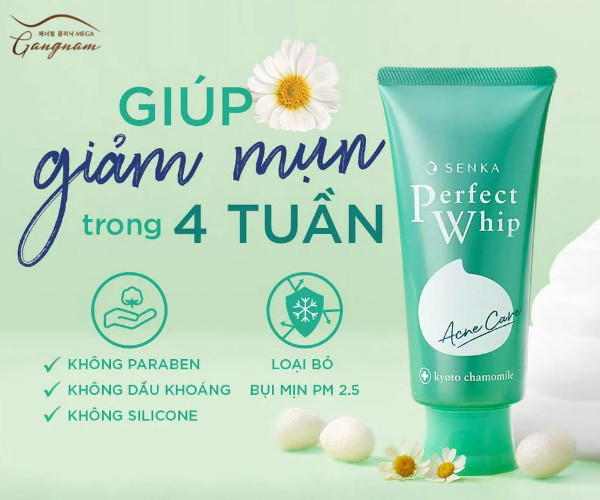 Senka Perfect Whip Acne Care cho da dầu mụn