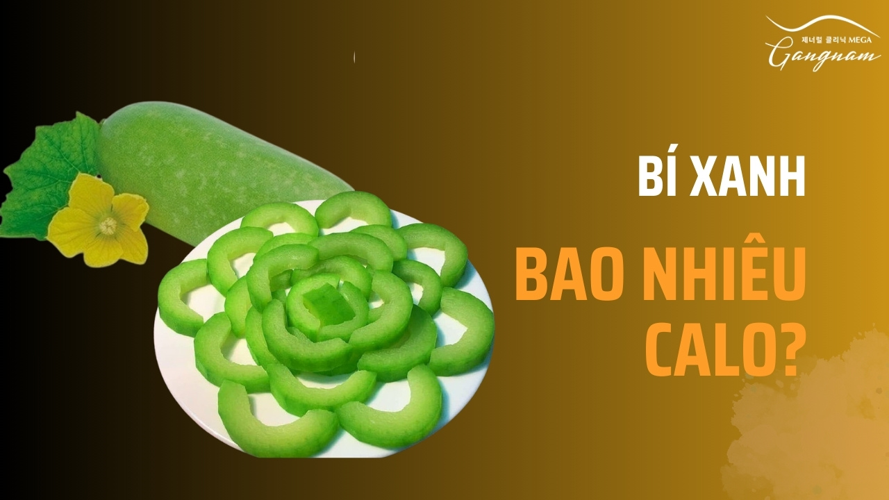 Bí xanh chứa hàm lượng calo thấp chỉ 15-17calo/100g.