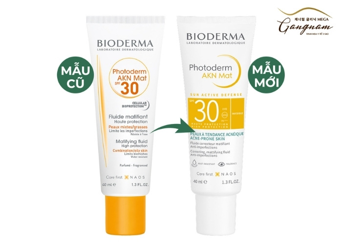 Kem chống nắng Bioderma cho da dầu mụn Photoderm AKN Mat SPF 30 cho da dầu