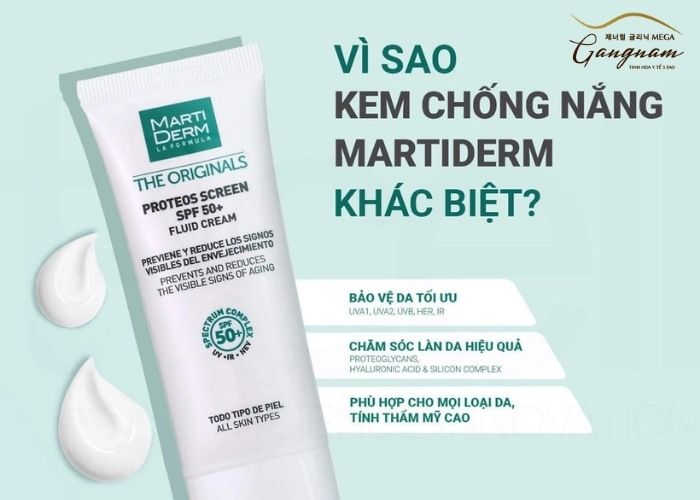 Kem chống nắng Martiderm The Originals Proteos Screen SPF50+ Fluid Cream