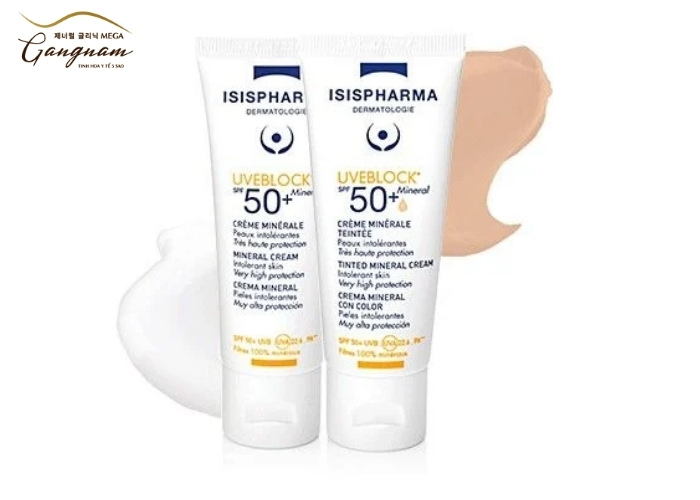 Kem chống nắng không màu, dành cho da thường Uveblock SPF50 Mineral Cream