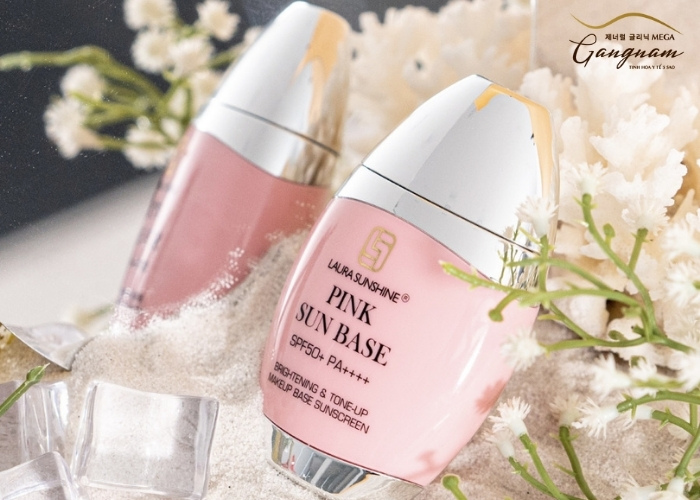 Kem chống nắng trang điểm Laura Sunshine Pink Sun Base (Hồng)