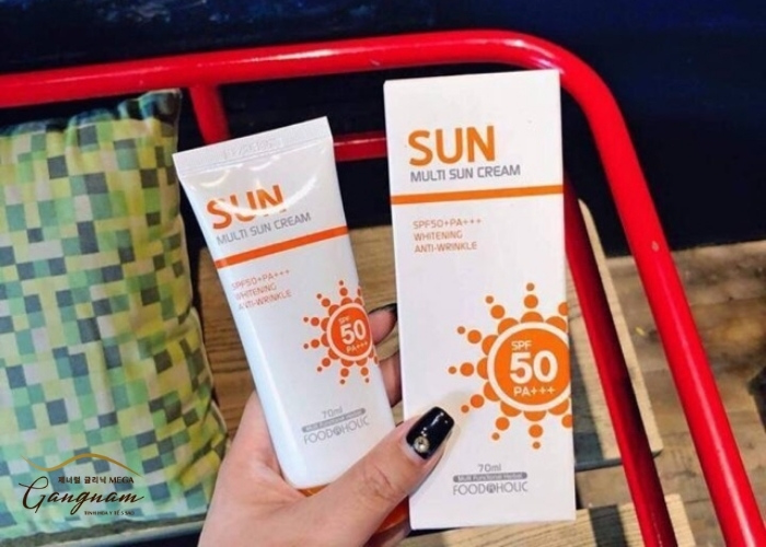 Hướng dẫn sử dụng kem chống nắng multi sun cream Hàn Quốc