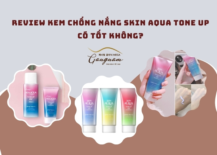 Review kem chống nắng skin aqua tone up có tốt không?