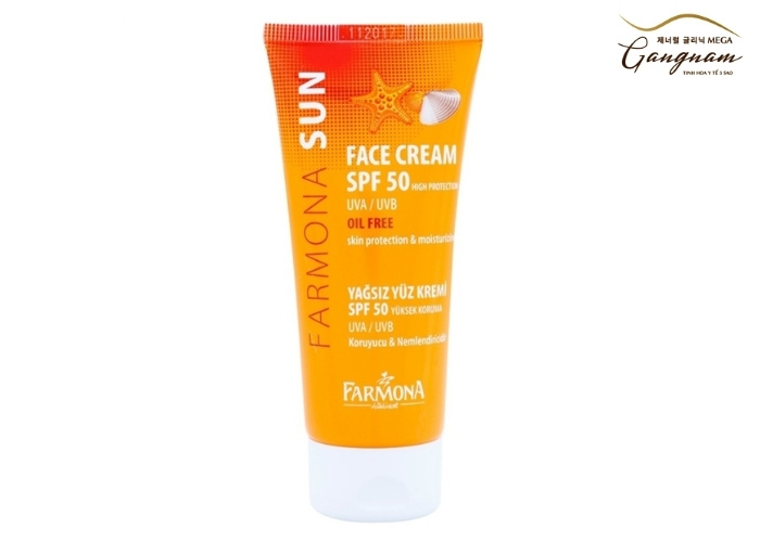 Kem chống nắng Sun Cream SPF 50 PA+++ Hàn Quốc Farmona Sun Face Cream Oil Free