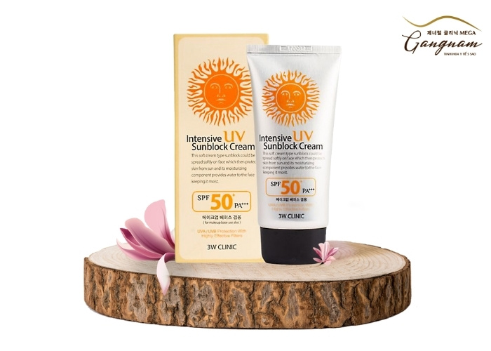 Kem chống nắng Intensive Uv Sunblock Cream 3W Clinic