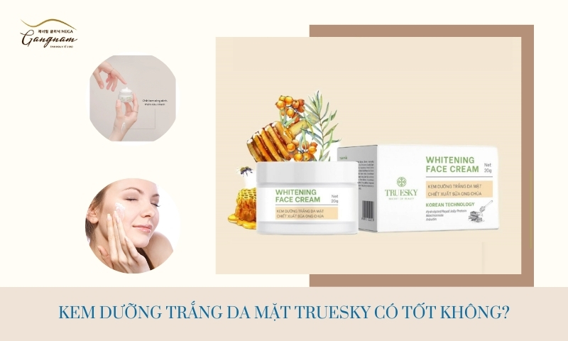 Kem dưỡng trắng da mặt Truesky có hiệu quả hay không? 