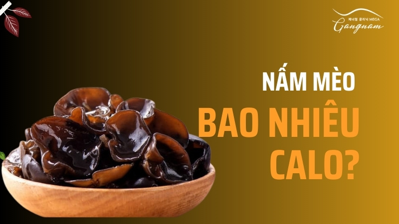 100g nấm mèo (mộc nhĩ) thô chứa khoảng 320 calo