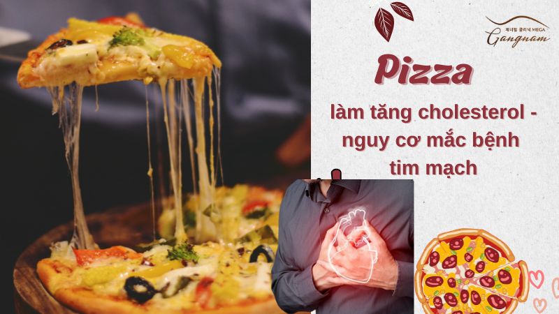 Ăn nhiều pizza tăng nguy cơ mắc tim mạch