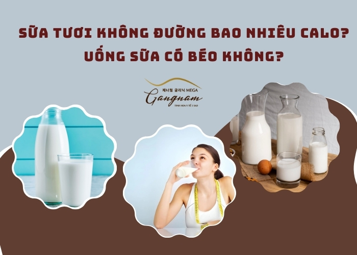 Sữa tươi không đường bao nhiêu calo?