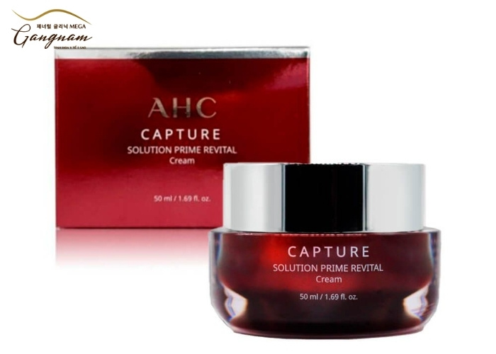 Kem dưỡng chống lão hoá AHC đỏ Capture Solution Prime Revital Cream