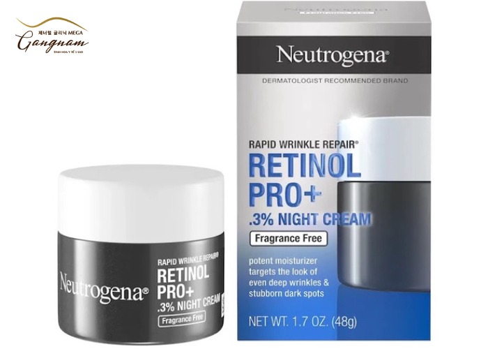 Kem chống lão hoá cho u50 Neutrogena Rapid Wrinkle Repair Retinol Moisturizer Night