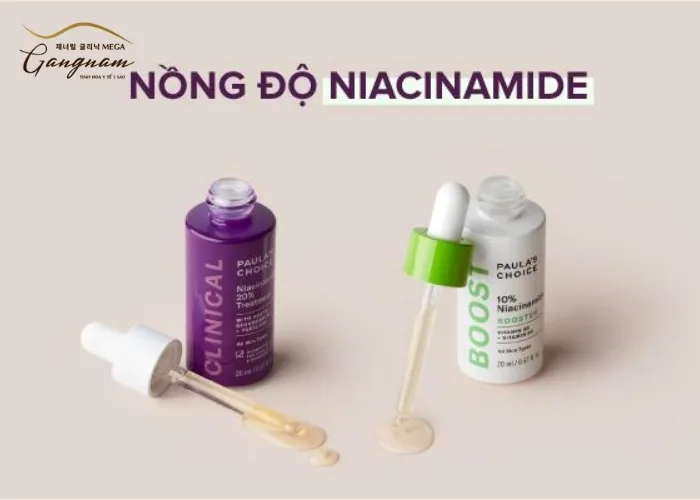 Lựa chọn nồng độ Niacinamide phù hợp