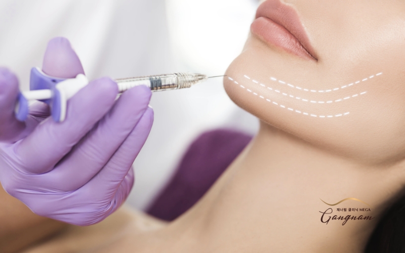 Tiêm botox giúp thu gọn cơ cắn vùng hàm, tạo cảm giác chiếc cằm thon gọn, hài hòa hơn 