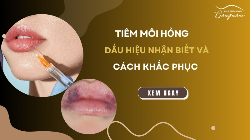 Tiêm môi hỏng: Dấu hiệu nhận biết và cách khắc phục kịp thời