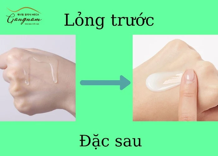 Ưu tiên sử dụng sản phẩm có kết cấu lỏng trước, đặc sau