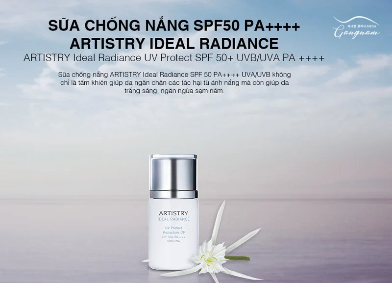 Amway Artistry Ideal Radiance chống nắng