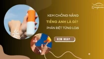 Kem chống nắng tiếng Anh là gì? Phân biệt từng loại