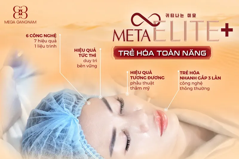 Hiệu quả tối ưu trẻ hóa xóa nhăn rãnh cười vượt trội với Meta Elite+ 